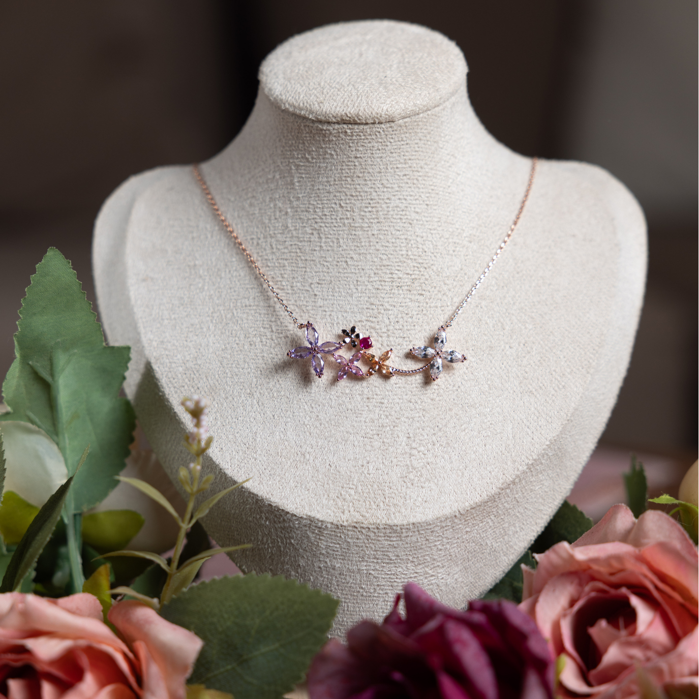 Collier Bouquet de Rosée