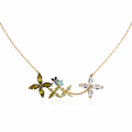 Collier Bouquet de Rosée Vert