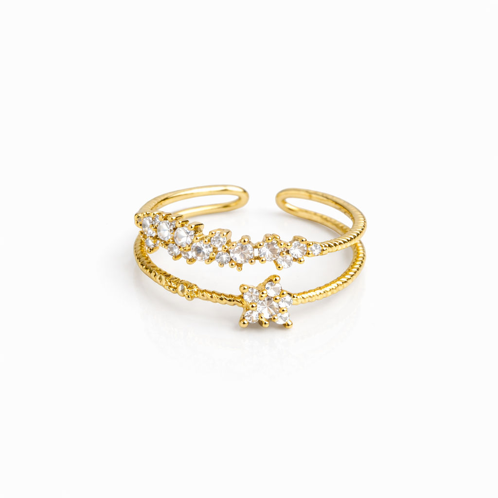 Bague Crytalli - Gold