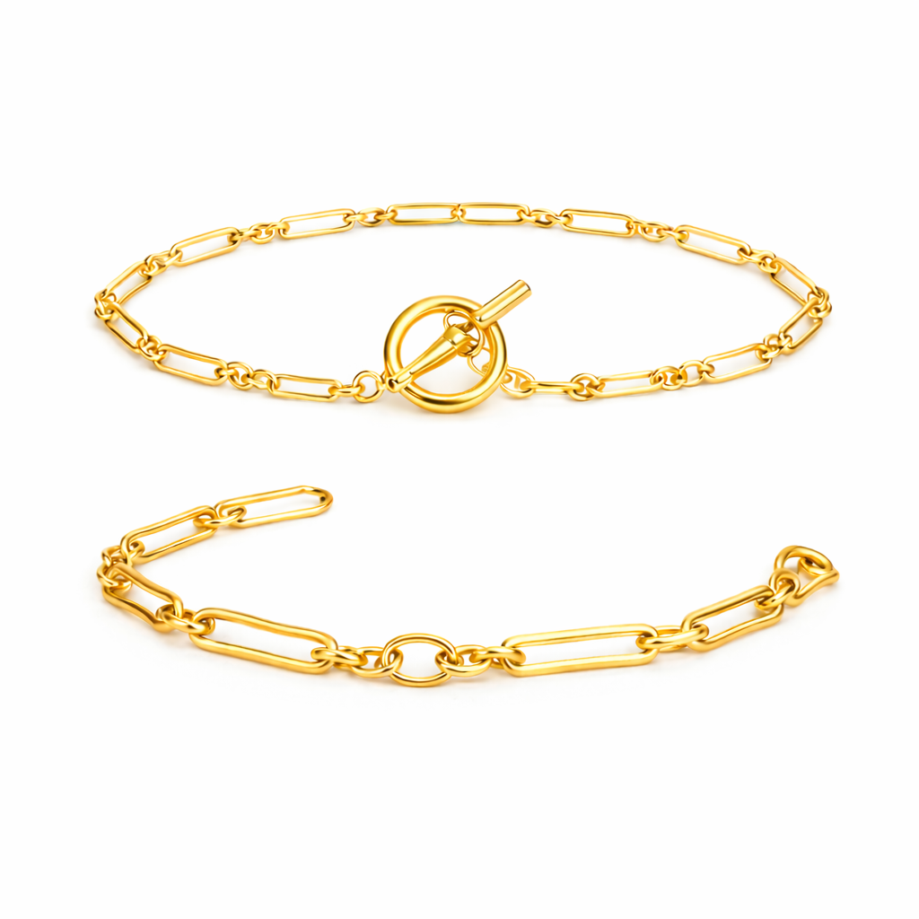 Bracelet Double Tennis - Gold